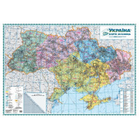 Україна. Карта залізниць (на капі в рамі), м-б 1:1 000 000