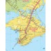 Україна. Карта залізниць (на капі в рамі), м-б 1:1 000 000