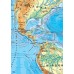 Світ. Фізична карта (на картоні на планках), м-б 1:22 000 000