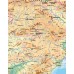 España. Фізична карта. Політико-адміністративна карта, м-б 1:1 600 000