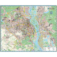 Київ. План міста (2 аркуші на картоні на планках), м-б 1:15 000