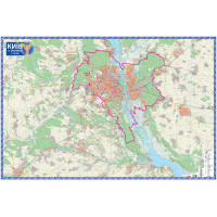 Київ та околиці (на картоні), м-б 1:50 000