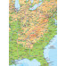 United States of America. Загальногеографічна карта (папір 180 г/м²), м-б 1:3 000 000