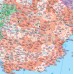Поштові індекси Європи (латинка (англійська)) - на планках, м-б 1:4 000 000